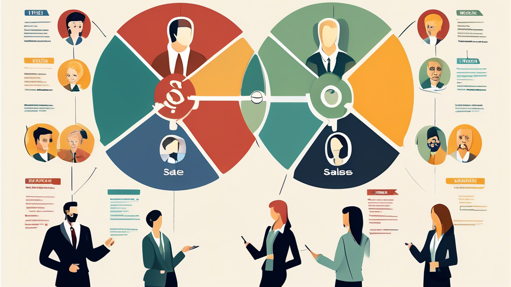 Create an image of a sales team in a training session, with a prominent display of four quadrants representing the DISC methodology (Dominance, Influence, Steadiness, and Conscientiousness), along with illustrations or icons representing each personality type. Show the team engaging in activities and discussions on how to identify and cater to different personality types to improve their sales techniques.